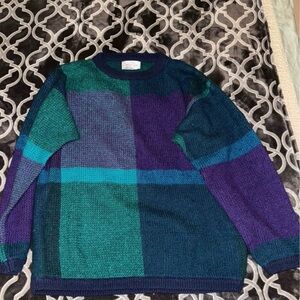 Multicolor Crewneck Sweater for Men